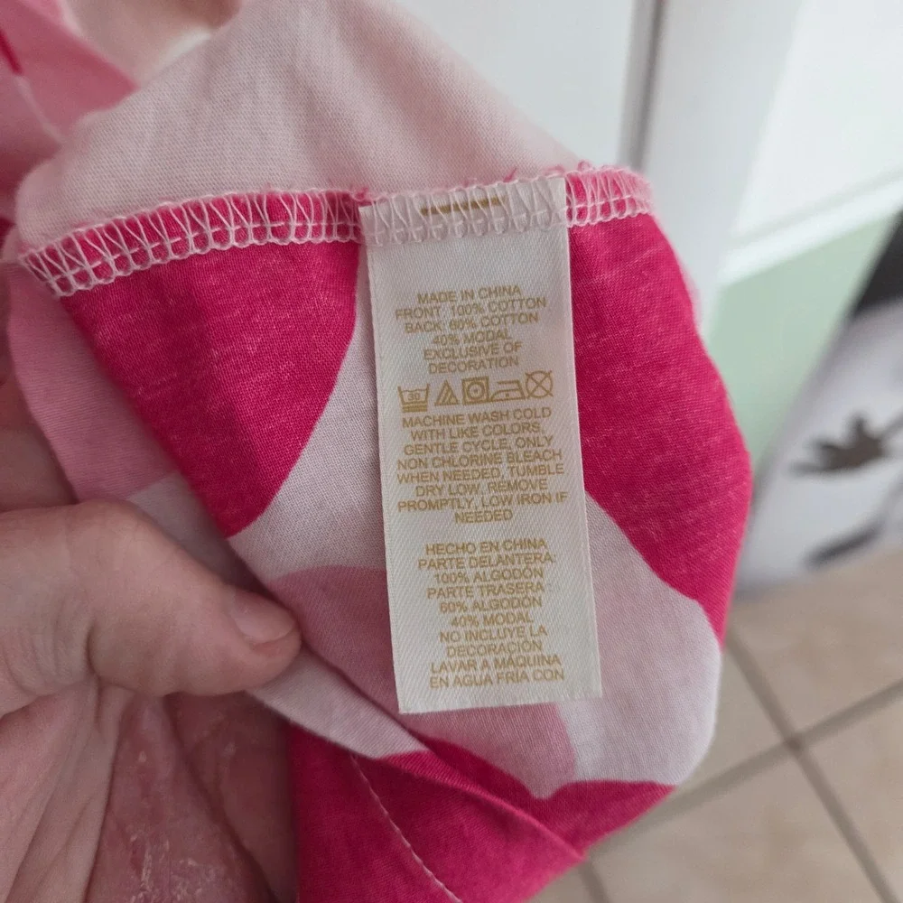 Kate Spade Dream A Little Dream Pink Poppy Floral Sleep Shirt Nightgown‎ Medium